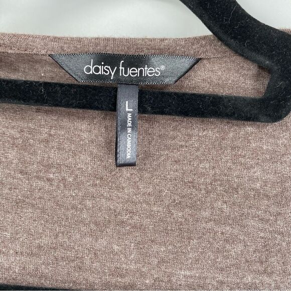 Daisy Fuentes Women’s Open Waterfall Front Lightweight Cardigan size L - Picture 2 of 3